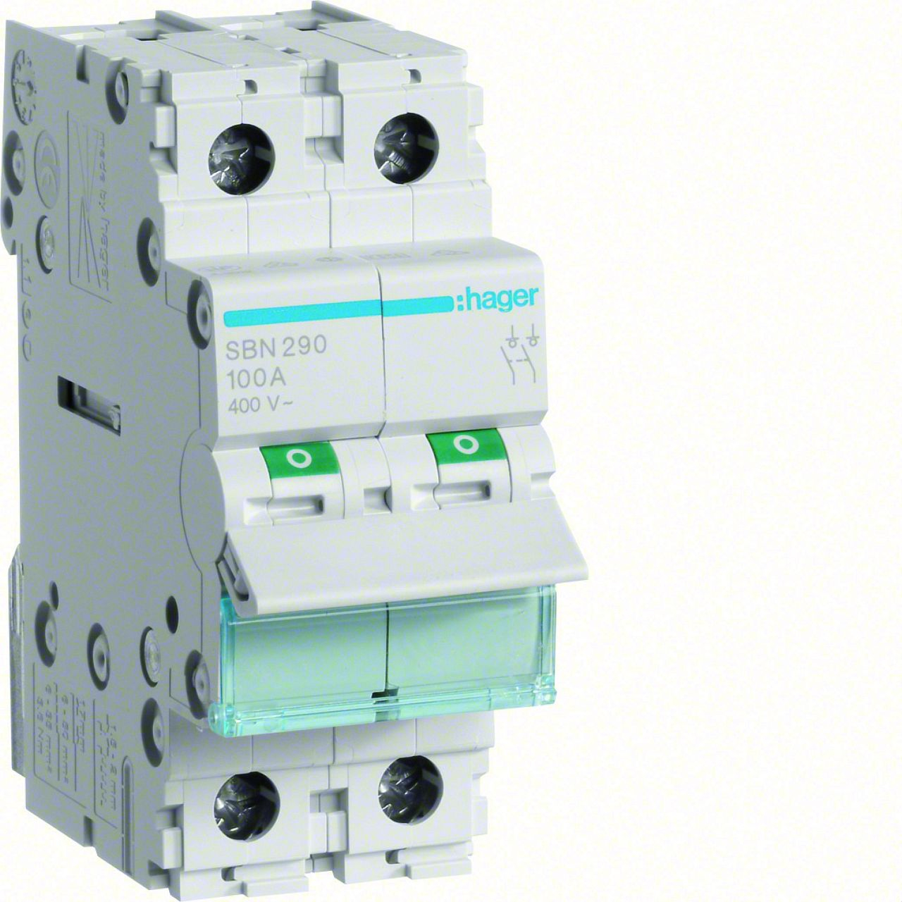 Interrupteur modulaire 2 pôles 100A