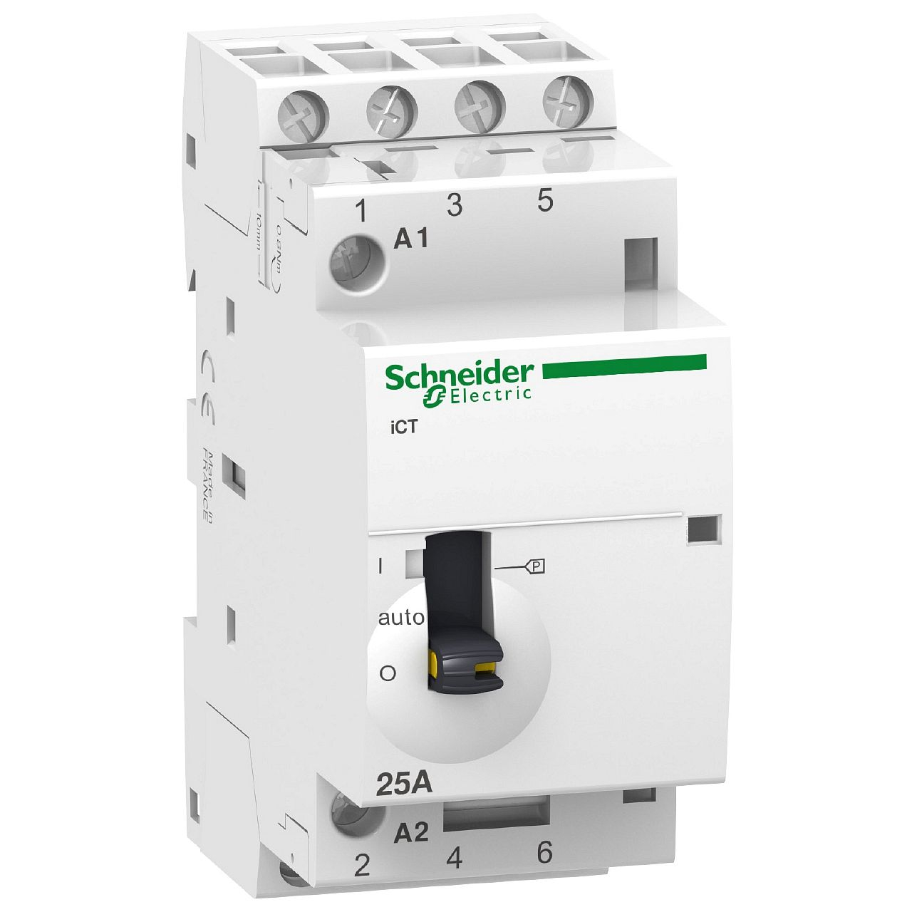 Acti9, iCT contacteur à commande manuelle 25A 4NO 24VCA 50Hz