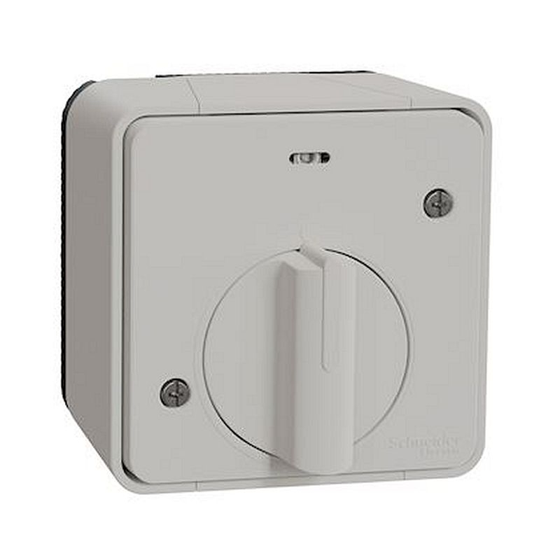 Mureva Styl - Interrupteur temporisé LED - saillie - IP55 - IK08 - blanc