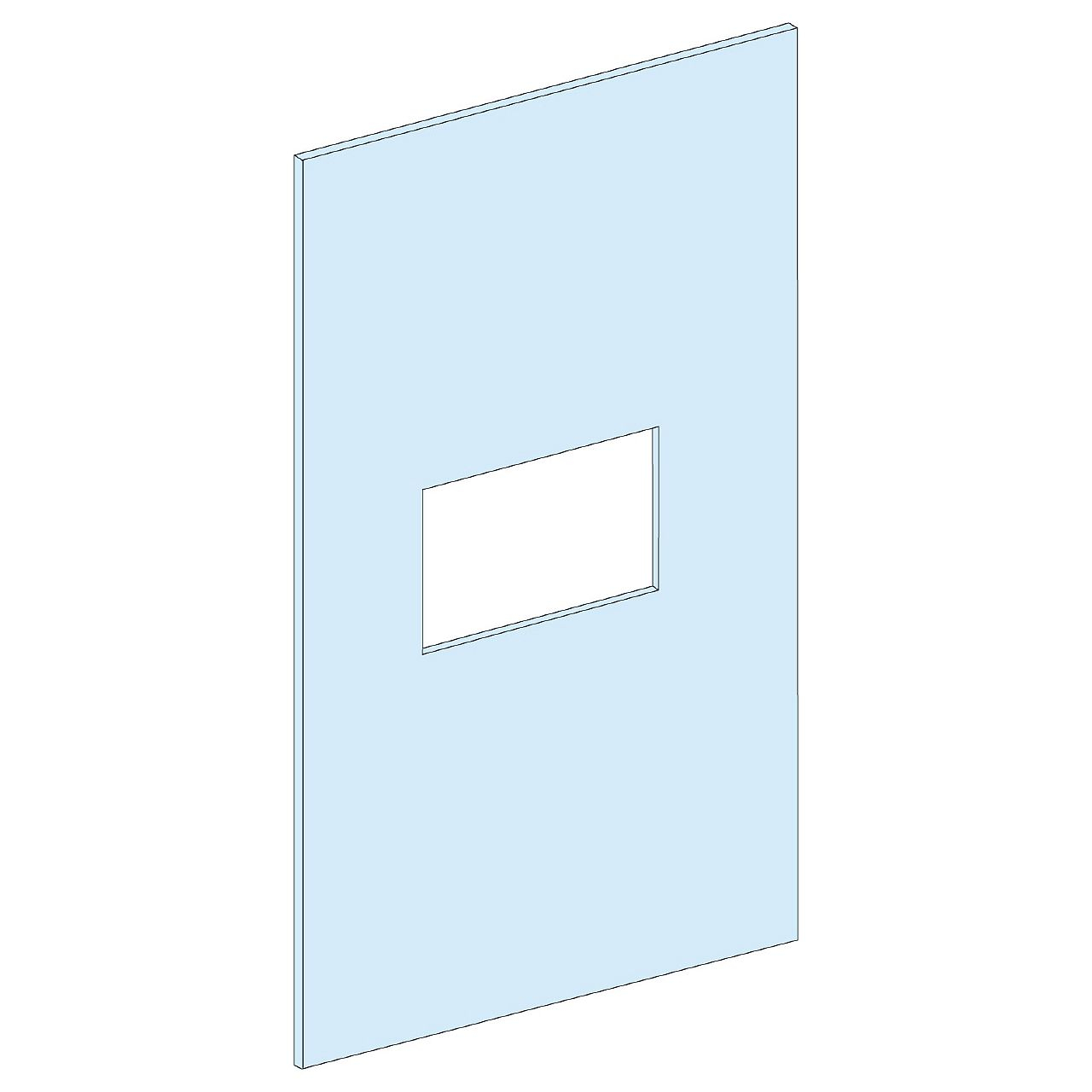 PrismaSeT G Active - Plastron NSX630-12M-L300-vertical-Cde rotative-RAL9003