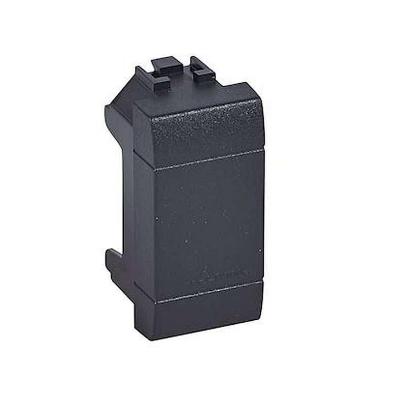 Obturateur avec bornes de repiquage Livinglight - Anthracite - 2 modules