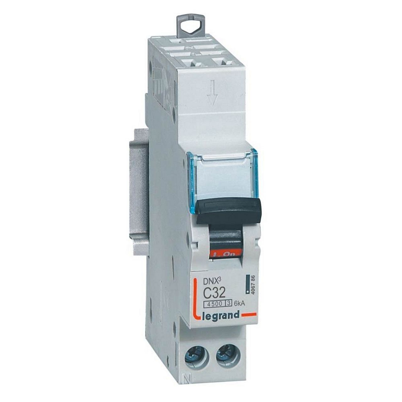 Disjoncteur DNX³ 4500 - auto/vis - U+N 230V~ 32A - 4,5kA - courbe C - 1 module