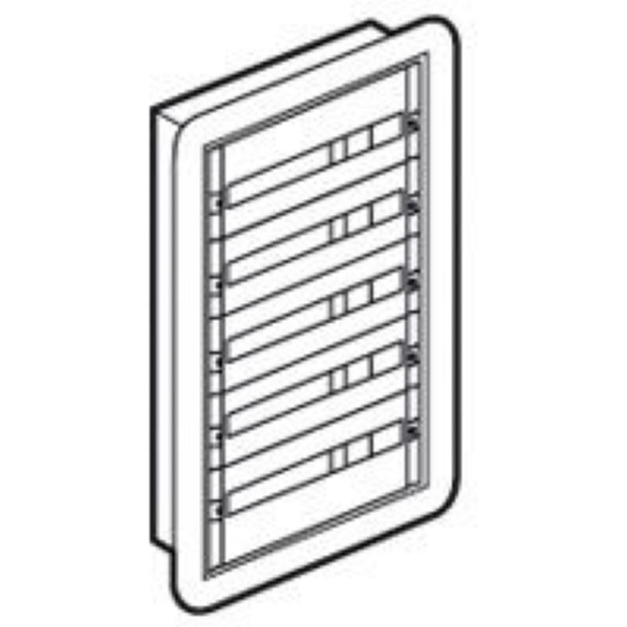 Coffret distribution encastré XL³160 tout modulaire 5 rangées - 120 modules