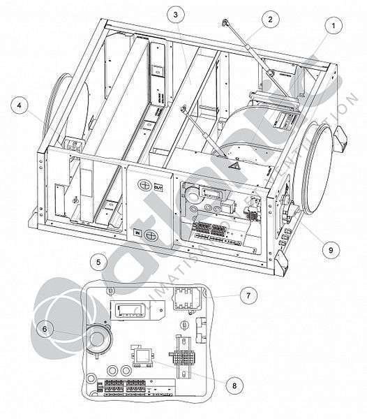 Habillage - VERIN CRITAIR TA 1300 - 914043 ATLANTIC SAV CLIM. & VENTIL. - 914043 