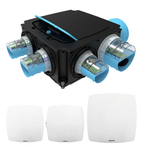 Kit VMC simple flux hygroréglable - Hygrogenius Flex - 412284 ATLANTIC - 412284 