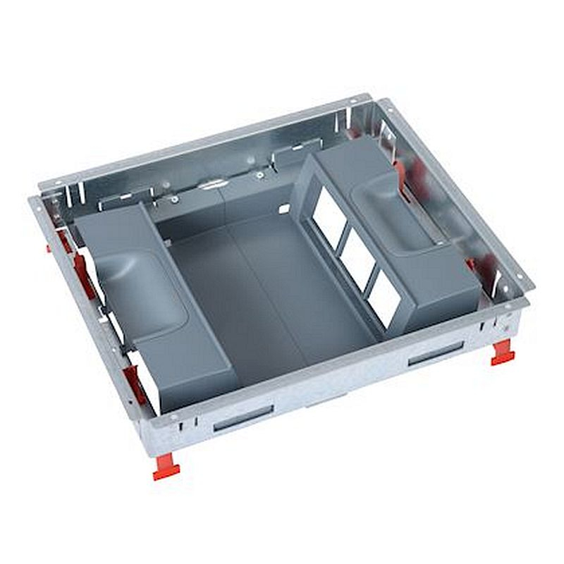 Kit support pour boîte de sol standard pour prises verticale 2 rangées 6 modules