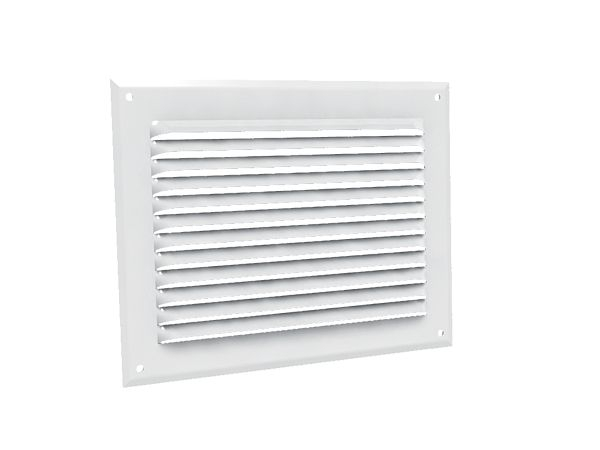 Grilles à auvents en aluminium prélaqué blanc - GA BL 190 x 140 GAM - 6753 ANJOS - 6753 