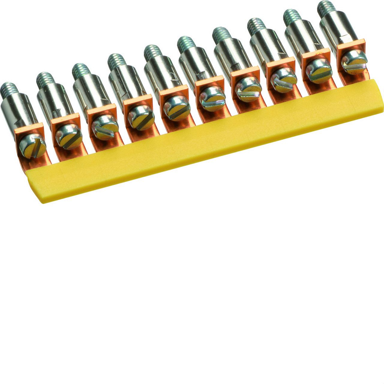 Contact de pontage horizontal isolé,  2.5² - 10x, connection à vis