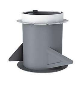 Manchon plastique placo 3 griffes D80 l.100 mm - MP80L100 ECONONAME - MP80L100 